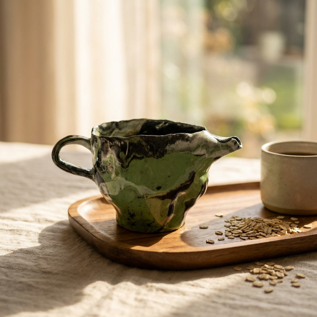 Emerald Forest Drift ceramic mug 2025