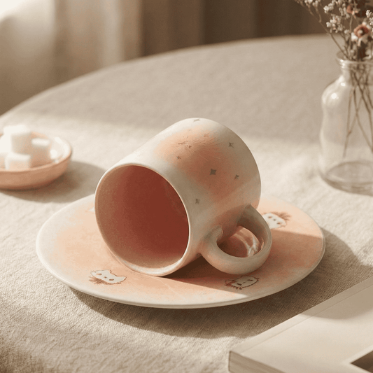 Rosy Dawn Whimsy (Cup & Saucer Set)